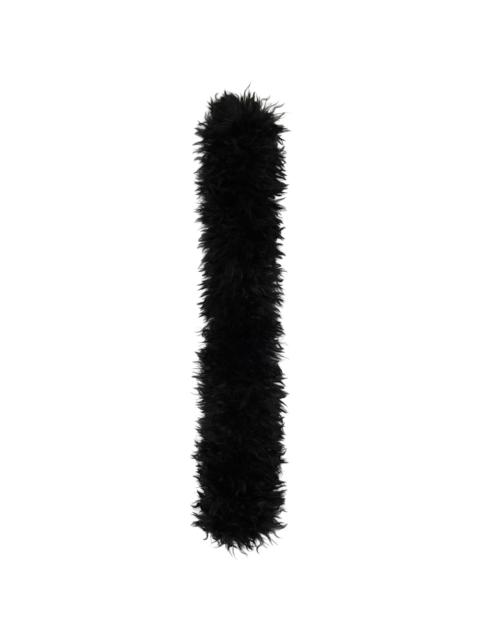 Black Faux-Fur Scarf
