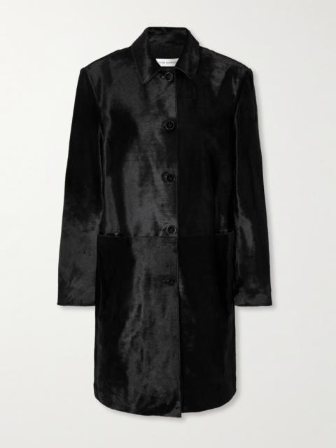 Paneled Cow Hair Coat