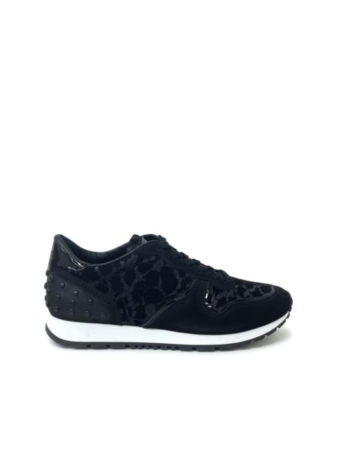 lace-detail sneakers