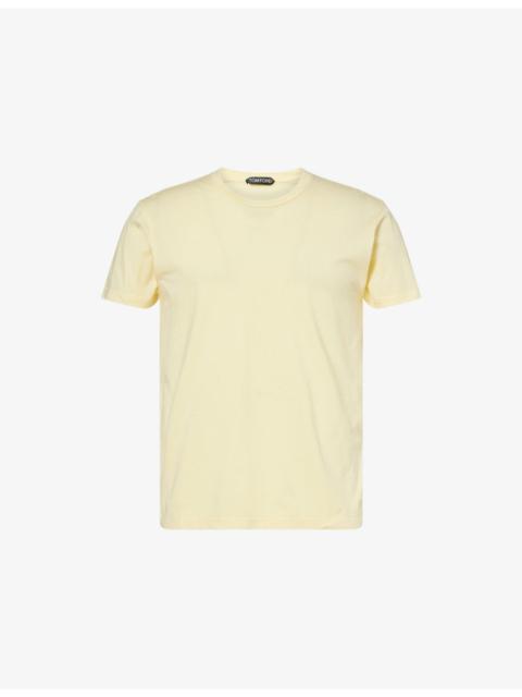 Relaxed-Fit Crew-Neck Cotton and Silk-Blend T-Shirt