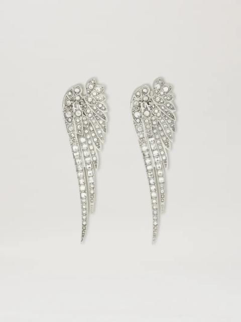 Angel wing strass earrings