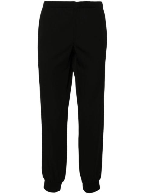 drawstring-waist tapered trousers