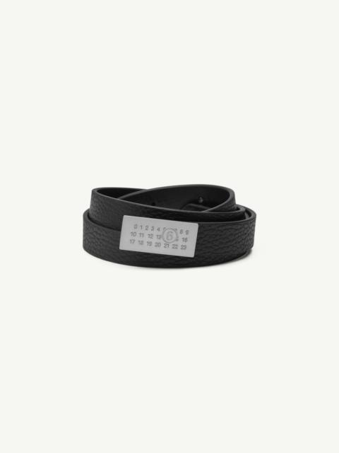 Numeric leather belt