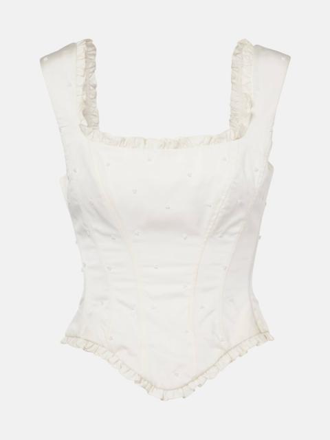 Camelia embellished corset