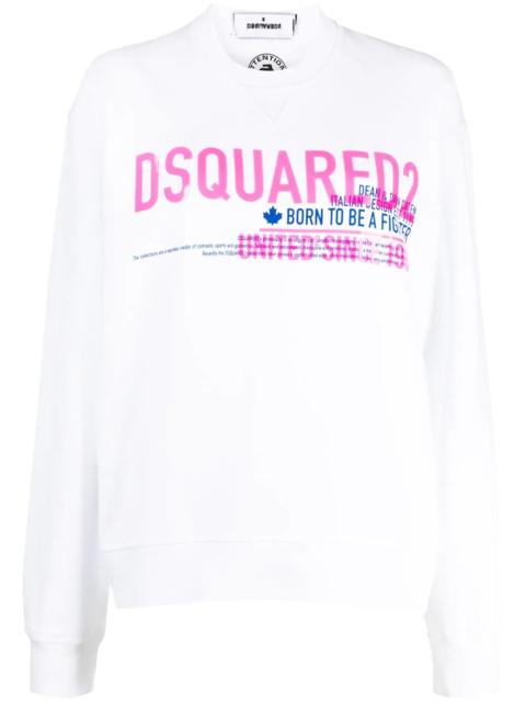 logo print cotton sweatshirt