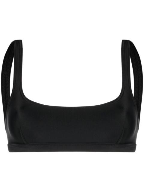 scoop-neck bikini top