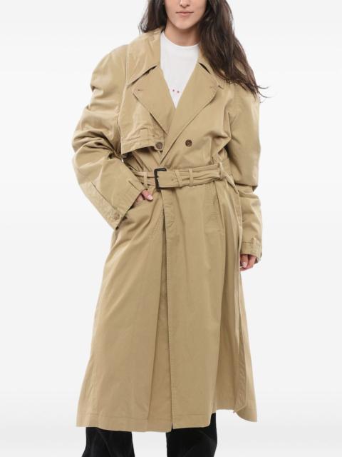 layered trench coat
