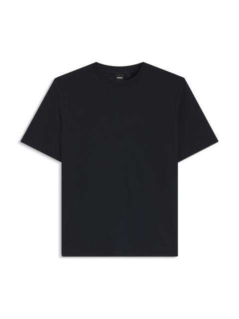 COTTON-BLEND T-SHIRT WITH BUBBLE-JACQUARD STRUCTURE