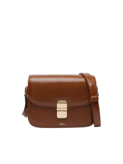 small Grace interlocking-closure calfskin cross body bag