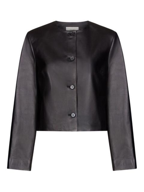 Raho single-breasted leather jacket