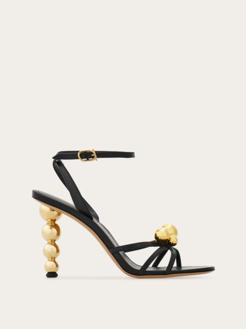 Spherical heel sandal