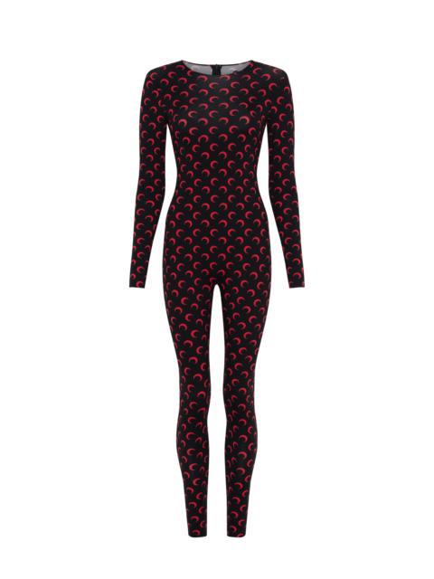 MOON PRINTED JERSEY LS CATSUIT