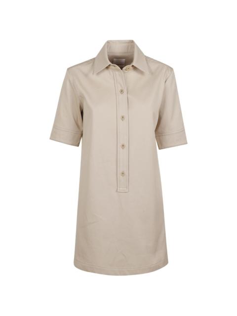 short-sleeved shirt dress