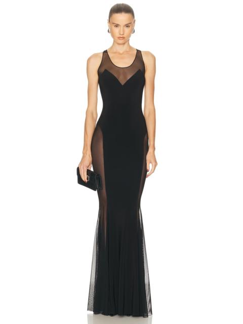 Low Back Racer Fishtail Gown