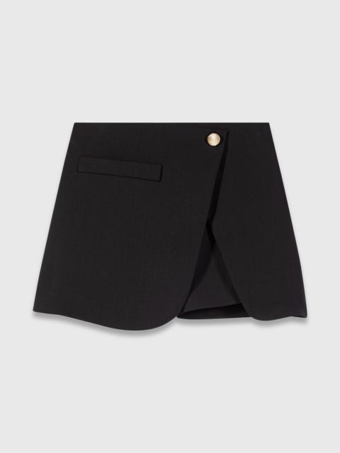 Layered-effect suit shorts