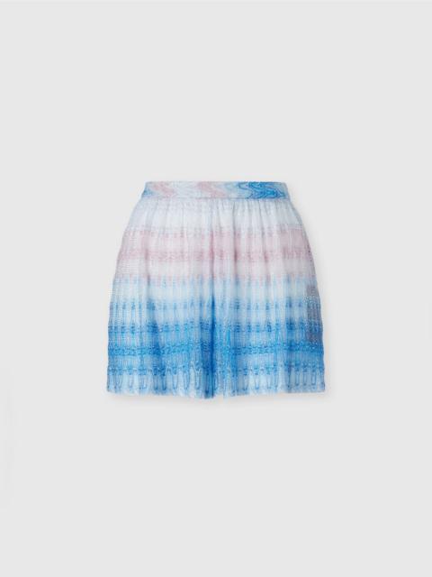 Lace shorts with iconic zig zag pattern