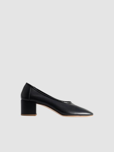 Prudence 45 Black Nappa Leather Ballet-Style Pump