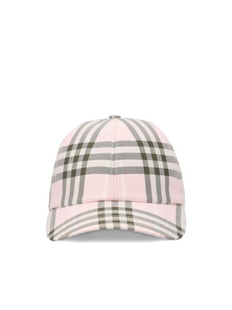 Nova Check cotton baseball cap