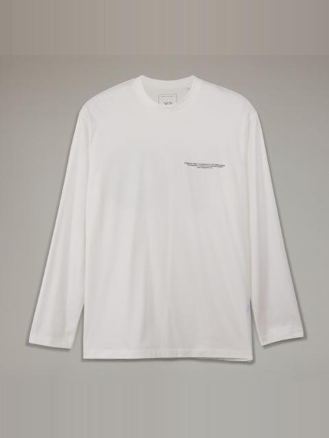 Y-3 Logo Long Sleeve Tee
