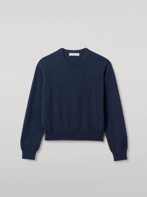 Lunan Navy Classic Cashmere Crew Jumper
