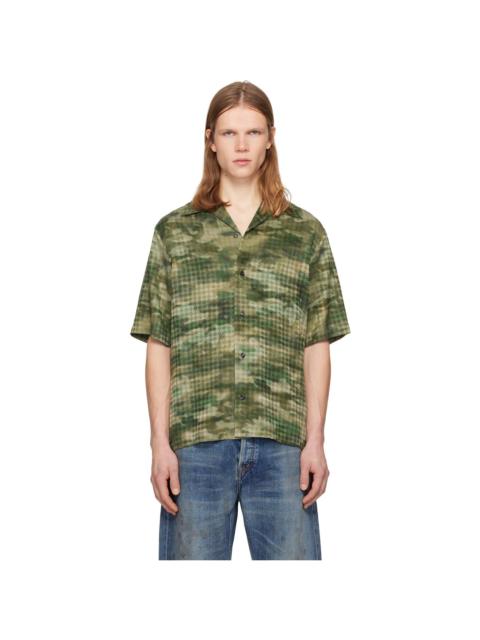 Green MA Quad Camo Camp Shirt