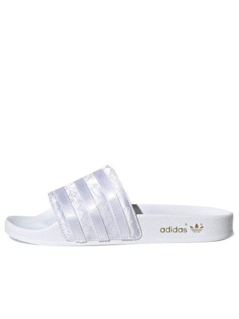 (WMNS) adidas originals Adilette Satin Embroidered Slippers EG5162
