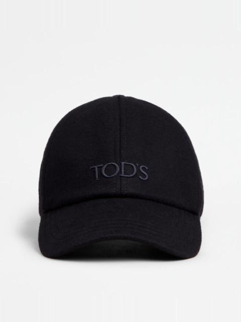 BASEBALL CAP IN T15 WOOL DRAP - BLUE