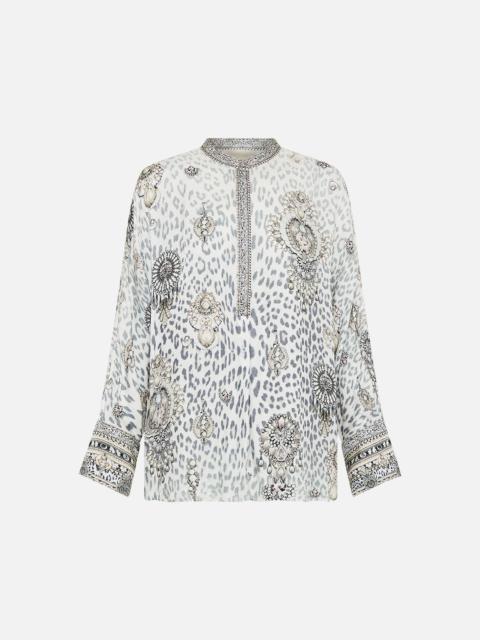 RELAXED PLACKET DETAIL SHIRT