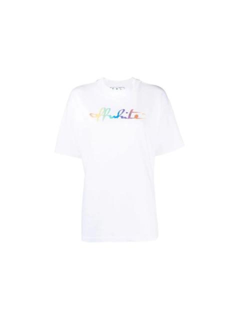 OFF-WHITE Women's Rainbow Tomboy T-Shirt White/Multi