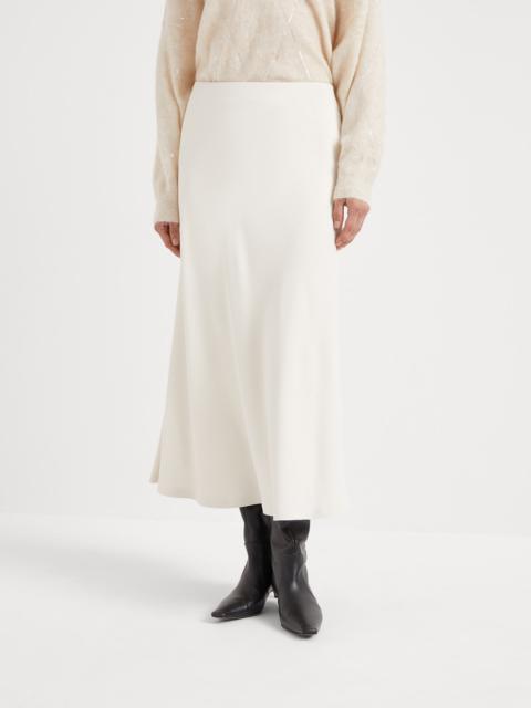 Comfort viscose couture twill flute skirt