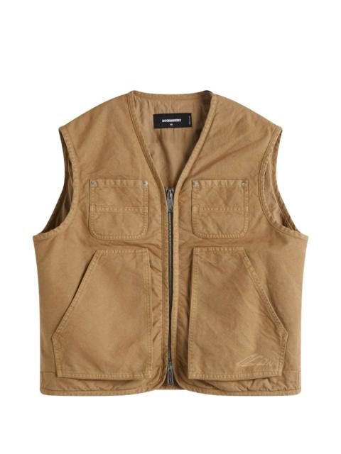 zip-up gilet