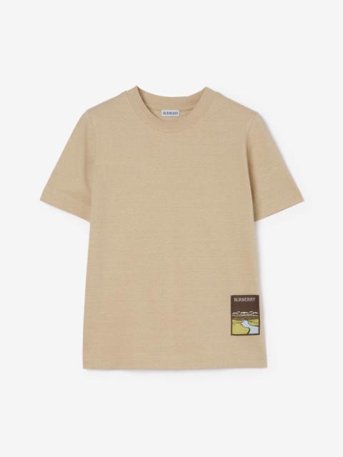 Landscape Label Cotton T-shirt