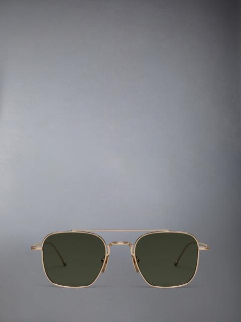 TITANIUM SQUARED AVIATOR SUNGLASSES