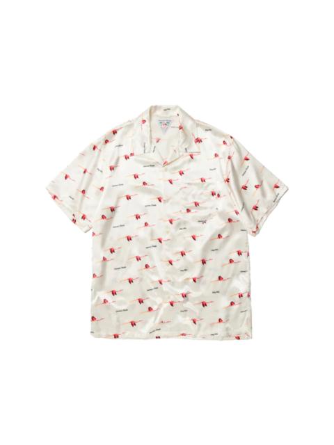 Human Made Flamingo Aloha Shirt White