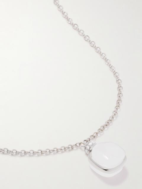 Nudo 18-karat White Gold, Quartz And Diamond Necklace