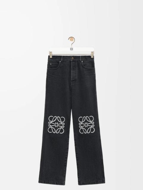 Anagram baggy jeans in denim