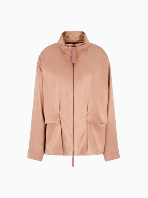 VISCOSE AND CUPRO PEA COAT