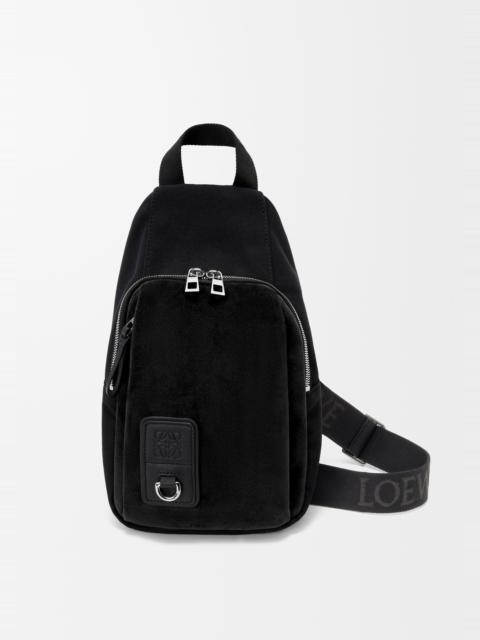 Flex sling in canvas and suede