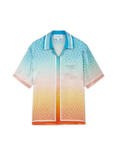 Gradient Monogram Silk Shirt | Casablanca Paris