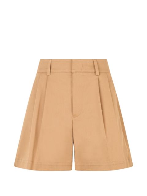 pleated tailored shorts