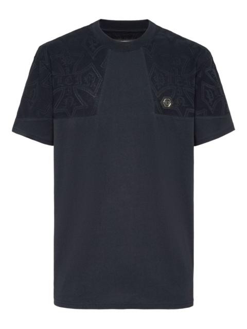 jacquard crest T-shirt
