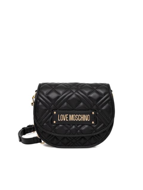 quilted-design cross-body bag