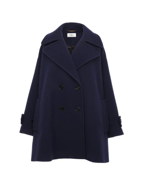 OVERSIZED DOUBLE-BREASTED COAT IN WOOL