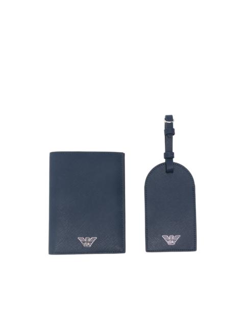 logo-plaque passport holder (set of two)