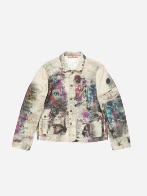 Jacket Trompe L'oeil Print - White/multi