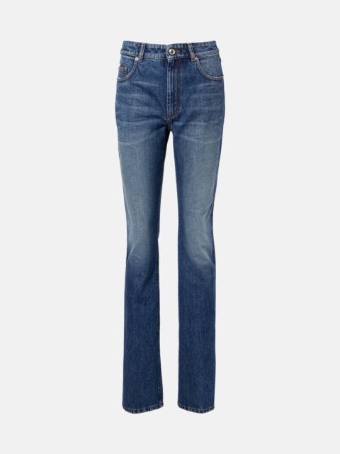 Mid-rise slim jeans
