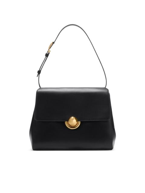 sfera-clasp leather shoulder bag