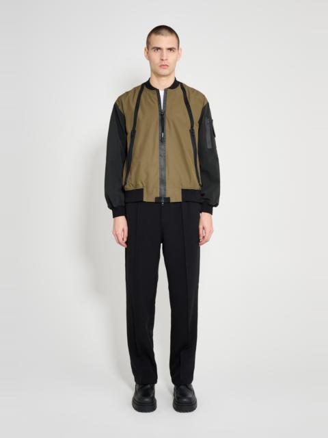 Bredsand Zip Bomber Jacket Green