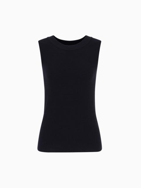 Top in ottoman fabric