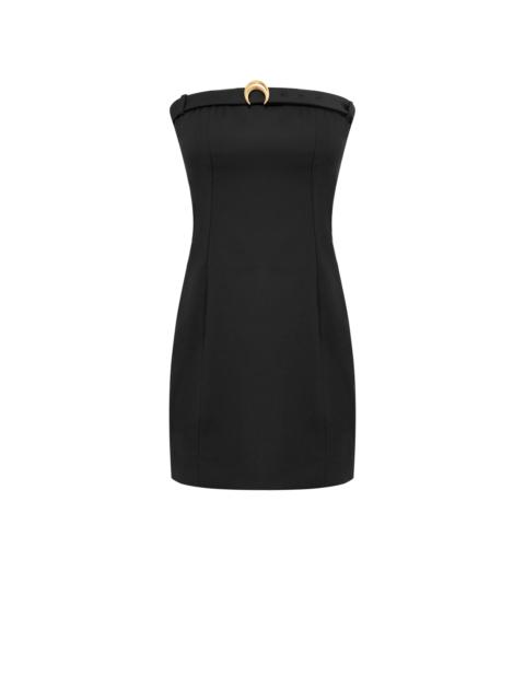 Virgin Wool Twill Mini Dress